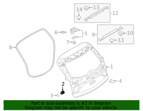 Tailgate bumper Mazda CX-9 16-