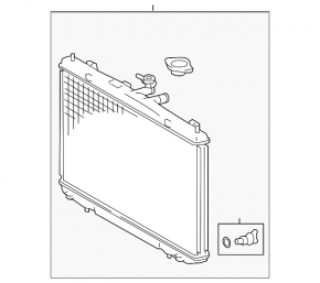 Radiator cooling water Toyota Sienna 17-20 3.5