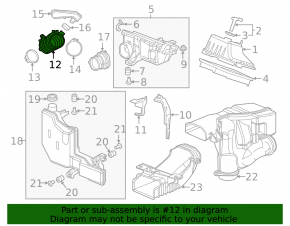 Air duct first Honda HR-V 16-22