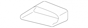 Left exhaust tip for BMW 5 G30 17-23 black, M-Sport