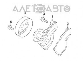 Water pump Hyundai Elantra UD 11-16