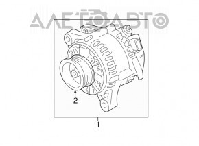 Generator Toyota Highlander 20-22 3.5