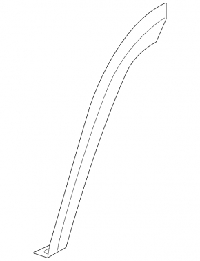Rear left wing arch trim for VW Taos 22-25 on the door