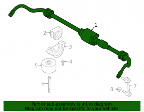 Rear stabilizer BMW X5 G05 19-23