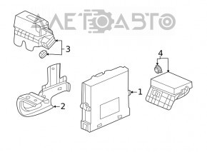 The Honda Insight 19-22 Telematics Control Unit mount is broken.