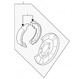 Rear left brake disc cover Nissan Maxima A36 16-23