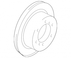 Mitsubishi Outlander 2007-13 302/10mm front left brake disc