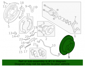Mitsubishi Outlander 2007-13 302/10mm front left brake disc
