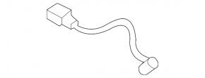 Rear left brake pad wear sensor for Audi A8 13-18 400mm