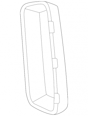 Front bumper air duct frame, left, BMW X5 G05 24-25 rest.