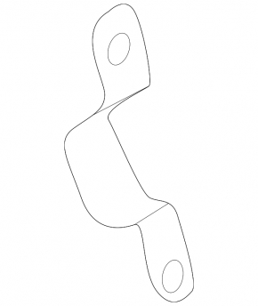 Left lower tailgate shock absorber bracket for Mitsubishi Outlander 22-25