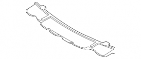 Lower front bumper absorber for Nissan Versa 20-22