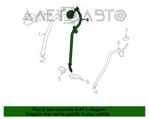 Seat belt rear central Subaru Impreza 5d 17-23 GK black