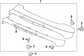 Trunk Door Spoiler Honda CRV 23-