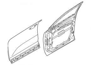 Door assembly front right Kia Sorento 16-20