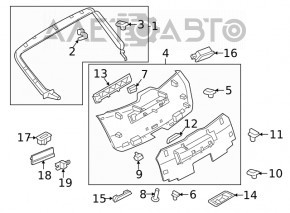 TAILGATE AUTO CONTROL MODULE Porsche Macan 15-