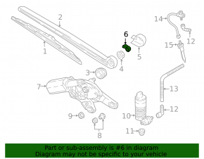 Rear windshield washer nozzle Audi Q5 80A 18-25