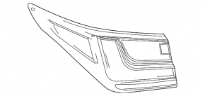 Lexus NX 22-25 right outer fender light
