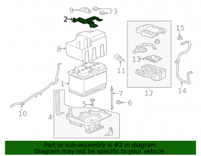 Battery Mount GMC Terrain 18-