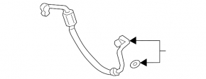 Lexus UX250h 19-24 air conditioner condenser-compressor pipe