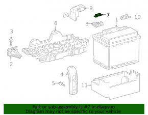 Positive terminal Toyota Highlander 20- 2.4t, 3.5