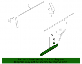Subaru Ascent 19-26 Lower Rear Left Door Trim