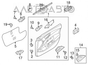 Mirror Control Hyundai Veloster 12-17
