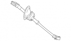 Steering cardan shaft Porsche Macan 15-18