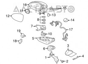 Side mirror right Porsche Macan 15 - turn signal, backlight