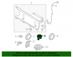 Left dashboard speaker for Kia K5 21-26