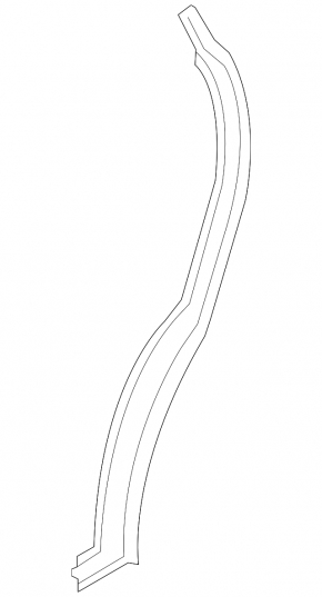 Door seal side rear left Porsche Panamera 10-16 front