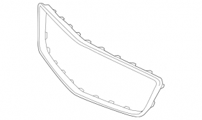 Frame radiator grille Mercedes CLS-class C218 15-18 AMG pkg, without camera