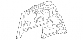 Engine arch protection side right Mercedes GLC 300/350e 16-22