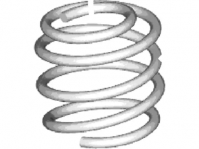 Front left spring for Ford Transit Connect MK2 13-18