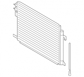 Air conditioning radiator condenser Ford Explorer 20-