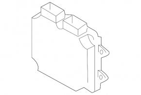 Block ECU engine computer Mazda3 2.3 03-09 guide pin breakage