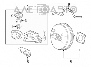 Honda Civic 4D 06-09 vacuum booster