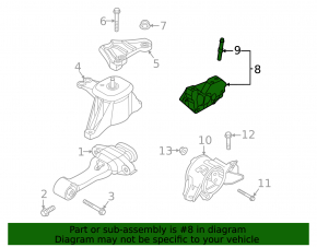 Left Engine Mount Bracket Hyundai Sonata 20- 2.5