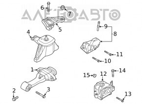 Left Engine Mount Bracket Hyundai Sonata 20- 2.5