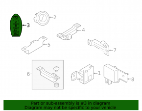 Smart Key Infiniti Q50 16-20 4 Buttons