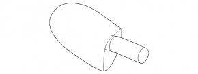 Left windshield washer nozzle for Nissan Ariya 23-25