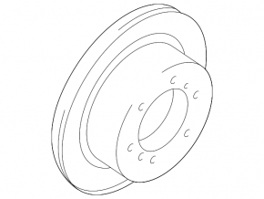 Mitsubishi Lancer 10-17 262/10mm rear left brake disc