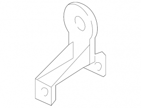 Bracket for the control unit of the foot opening sensor for the trunk lid of the Audi A6 C7 16-18
