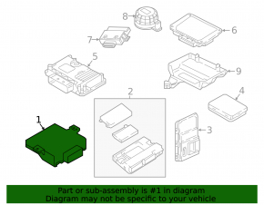 Gateway module Audi A4 B9 17-