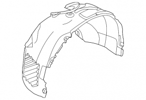 Front right fender liner BMW X2 U10 24-26