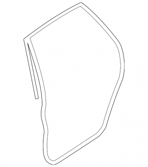 Subaru Forester 14-18 SJ rear left door seal