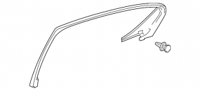 Door trim inner rear left Acura ILX 13-22