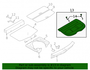 Nissan Rogue Sport 17-21 Trunk Shelf