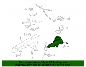 Washer reservoir neck Audi Q3 83A 19-25