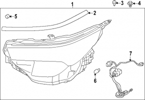 Subaru Forester 25-26 front left headlight